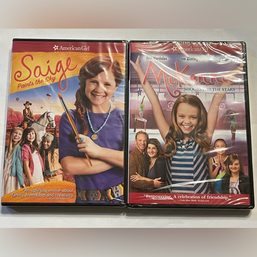 American Girl Dolls DVDs Saige and McKenna